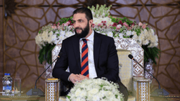 استقبل رئيس الجمهورية العربية السورية، السيد أحمد الشرع، وفدًا من الفعاليات المجتمعية في محافظة إدلب، ضمّ عددًا من الوزراء، إلى جانب أكاديميين وسياسيين وأعضاء في النقابات المهنية. 13-8-2025-1.jpg