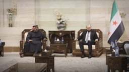 السيد رئيس مجلس الوزراء المهندس محمد البشير، يستقبل وفداً من مجموعة أبو ظبي للاستثمار، بحثوا خلال الجلسة آليات التعاون في جميع المجالات والقطاعات بسورية 3-2-2025 (2).jpg