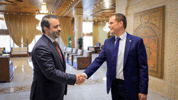 وزير الخارجية والمغتربين السيد أسعد حسن الشيباني يلتقي في العاصمة دمشق عضو البرلمان البريطاني ووزير الدولة لشؤون الشرق الأوسط وشمال إفريقيا السيد هاميش فالكونر 27-8-2025.jpg