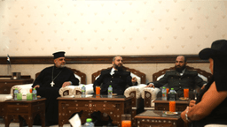 وزير الدفاع اللواء مرهف أبو قصرة ورئيس هيئة الأركان اللواء علي النعسان يستقبلون وفدا من أبناء مدينة محردة 25-1-2025 (1).jpg