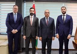 التقى الوفد التقني لوزارة الخارجية والمغتربين بعضو المجلس الرئاسي في دولة ليبيا الشقيقة السيد عبد الله اللافي 4-8-2025.jpg