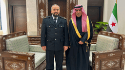 وزير الدفاع اللواء مرهف أبو قصرة يستضيف سعادة السفير السعودي الدكتور فيصل المجفل 25-1-2025 (1).jpg