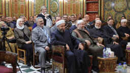 رئيس الجمهورية العربية السورية السيد أحمد الشرع يجتمع بوجهاء وأعيان محافظة طرطوس خلال زيارته للمدينة 16-2-2025 (2).jpg