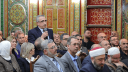 رئيس الجمهورية العربية السورية السيد أحمد الشرع يجتمع بوجهاء وأعيان محافظة طرطوس خلال زيارته للمدينة 16-2-2025 (4).jpg