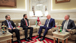 رئاسة الجمهورية العربية السورية- الشرع يلتقي جوزاف عون على هامش أعمال القمة العربية الإسلامية الطارئة 15-9-2025-1.jpg