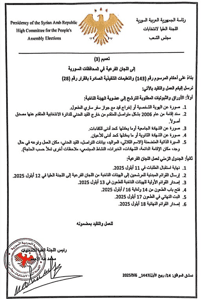 اللجنة العليا لانتخابات مجلس الشعب - تعميم رقم 3 لعام 2025 7-9-2025.jpg