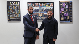 رئاسة الجمهورية العربية السورية- الشرع يلتقيالسيد فولوديمير زيلينسكي رئيس أوكرانيا 24-9-2025.jpg